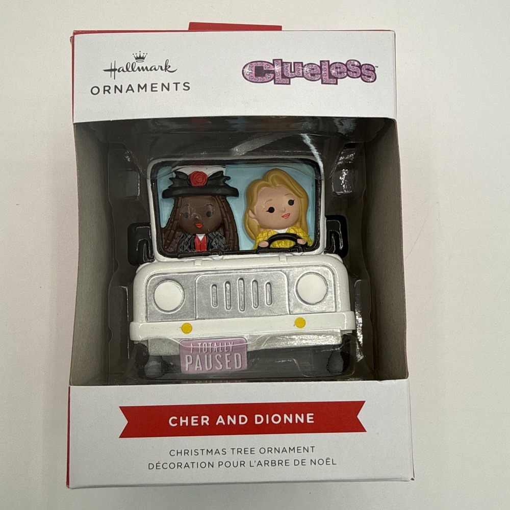 Hallmark‎ Clueless Movie Cher and Dionne Christmas Tree Holiday Ornament 2.75"